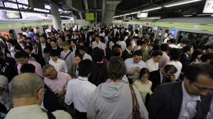 Japanese train station
